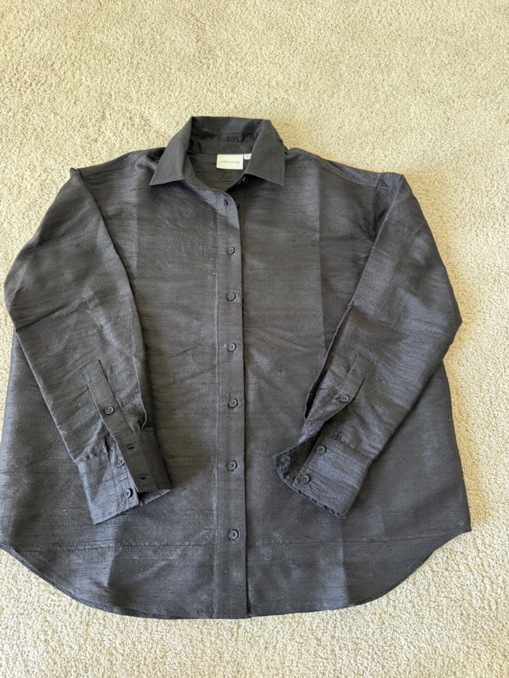 The Julia Amory black button-down shirt
